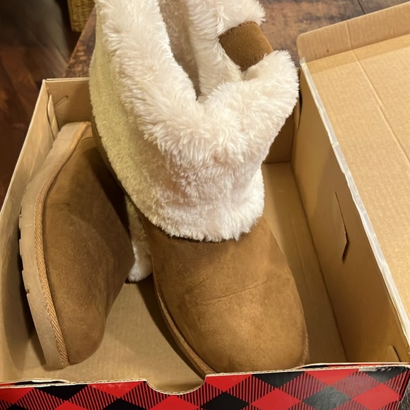 NIB Arizona Jean Co Size 10 Medium Az Impala Chestnut Suede Never Worn Warm - Picture 7 of 11